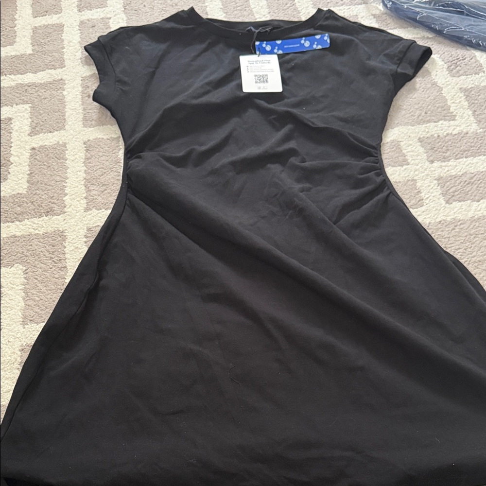 Cider Classic Black Mini Dress
